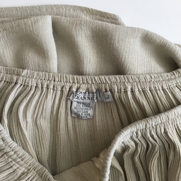 Cygne Designs Dianne B Skirt Vintage Beige Size L - Picture 5 of 5